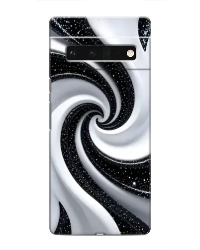 Чохол для Google Pixel 6 Pro з картинкою «Чорно-біла спіраль»