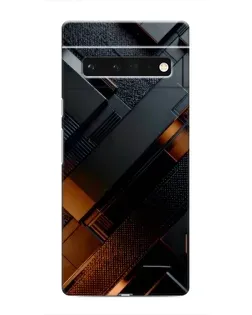 Чохол для Google Pixel 6 Pro з картинкою «Чорні геометричні блоки»