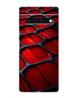 Чохол для Google Pixel 6 Pro з картинкою «Червона глянцева сітка»