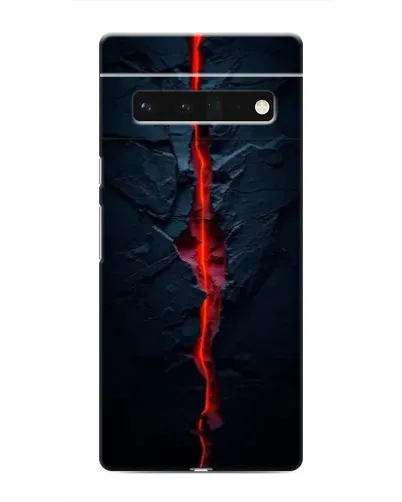 Чохол для Google Pixel 6 Pro з картинкою «Червона лавова тріщина»