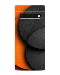 Чохол для Google Pixel 6 Pro з картинкою «Геометрія помаранчевих кіл»