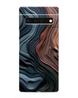 Чохол для Google Pixel 6 Pro з картинкою «Кольорові хвилі каньйону»