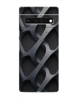 Чохол для Google Pixel 6 Pro з картинкою «Об'ємне сіре плетіння»