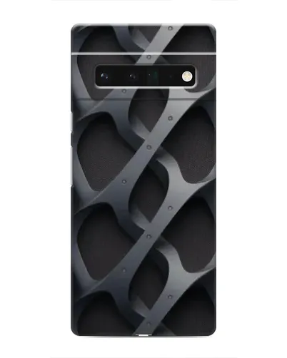 Чохол для Google Pixel 6 Pro з картинкою «Об'ємне сіре плетіння»