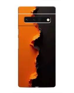 Чохол для Google Pixel 6 Pro з картинкою «Помаранчевий розлом»
