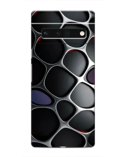 Чохол для Google Pixel 6 Pro з картинкою «Об'ємна темна решітка»