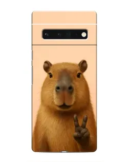 Чохол для Google Pixel 6 Pro з картинкою «Капібара вікторія»