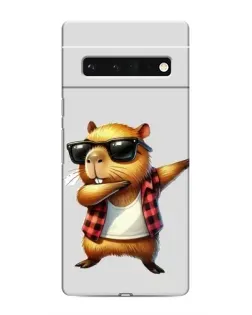 Чохол для Google Pixel 6 Pro з картинкою «Капібара репер даб»