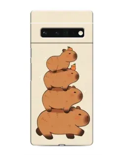 Чохол для Google Pixel 6 Pro з картинкою «Вежа з капібар»