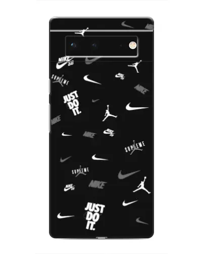 Чохол для Google Pixel 6 з картинкою «Nike Black Pattern»