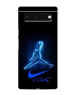 Чохол для Google Pixel 6 з картинкою «Jordan Neon Blue»