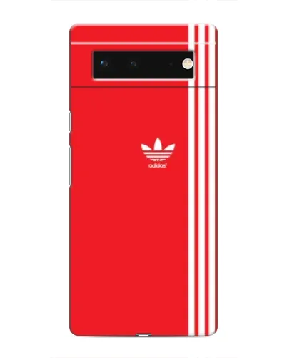 Чохол для Google Pixel 6 з картинкою «Червоний мінімалізм Adidas»