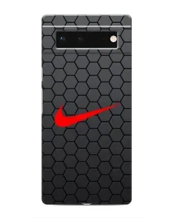 Чохол для Google Pixel 6 з картинкою «Nike — карбонова сітка»