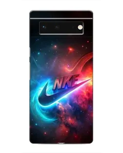 Чохол для Google Pixel 6 з картинкою «Вогняний логотип Nike»