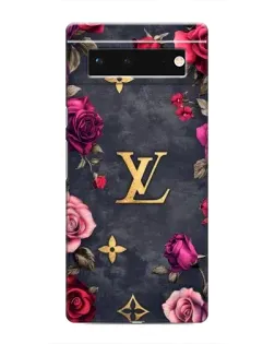Чохол для Google Pixel 6 з картинкою «Квітковий Louis Vuitton»