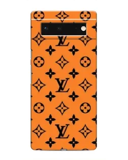 Чохол для Google Pixel 6 з картинкою «Помаранчевий стиль LV»