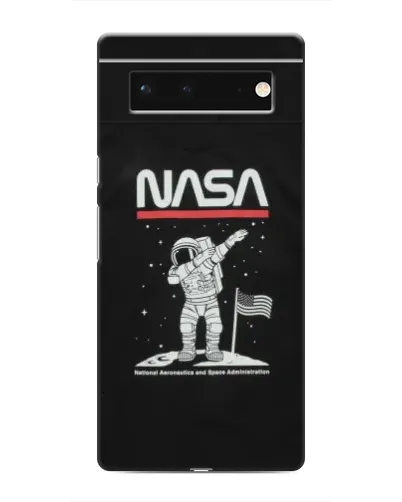 Чохол для Google Pixel 6 з картинкою «NASA — крокуємо по Місяцю»