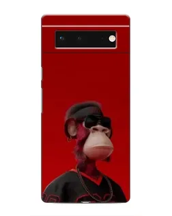 Чохол для Google Pixel 6 з картинкою «Bored Ape в червоному»