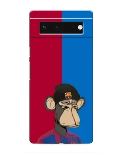Чохол для Google Pixel 6 з картинкою «Bored Ape — фанат Барси»