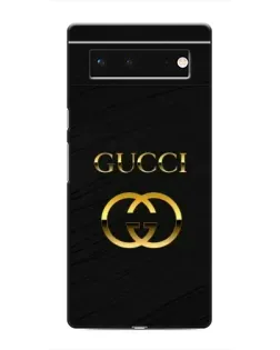 Чохол для Google Pixel 6 з картинкою «Золотий логотип Gucci»