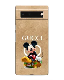 Чохол для Google Pixel 6 з картинкою «Міккі Маус Gucci — крафт»
