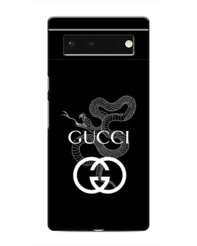 Чохол для Google Pixel 6 з картинкою «Gucci — срібна змія»