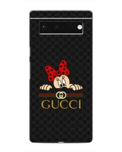 Чохол для Google Pixel 6 з картинкою «Мінні Маус Gucci — чорний»