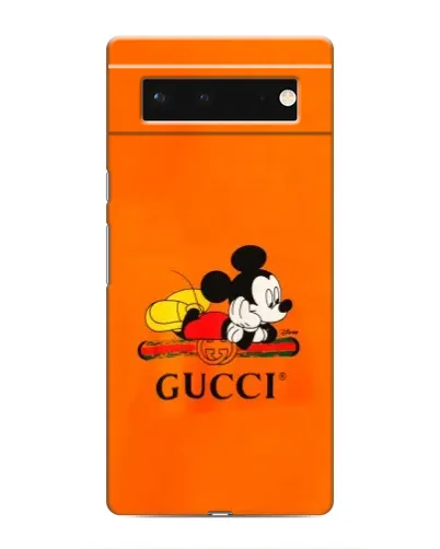 Чохол для Google Pixel 6 з картинкою «Міккі Маус Gucci — помаранч»