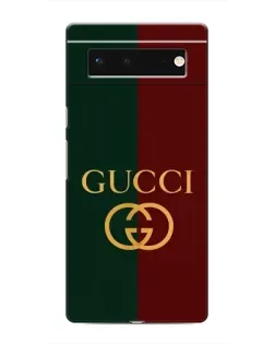 Чехол для Google Pixel 6 с картинкой «Gucci — темно-зеленый градиент»