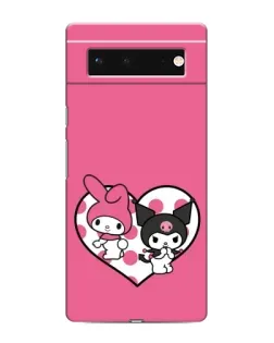 Чохол для Google Pixel 6 з картинкою «Kuromi та My Melody»