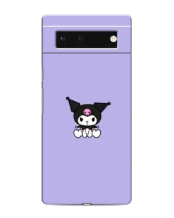 Чохол для Google Pixel 6 з картинкою «Kuromi — фіолетовий мінімалізм»