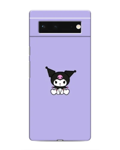 Чохол для Google Pixel 6 з картинкою «Kuromi — фіолетовий мінімалізм»