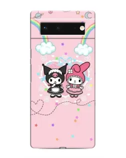 Чохол для Google Pixel 6 з картинкою «My Melody та Kuromi»