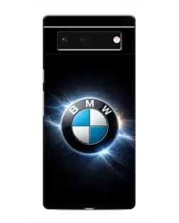 Чохол для Google Pixel 6 з картинкою «BMW — неонове сяйво»