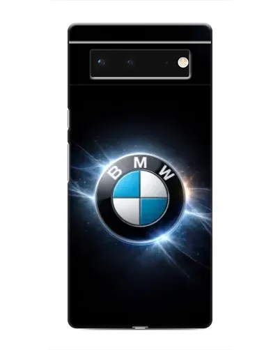 Чохол для Google Pixel 6 з картинкою «BMW — неонове сяйво»
