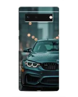 Чохол для Google Pixel 6 з картинкою «BMW у вогнях міста»