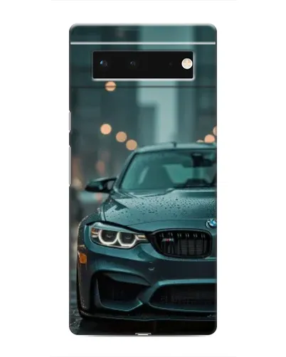Чохол для Google Pixel 6 з картинкою «BMW у вогнях міста»