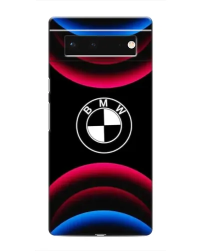 Чохол для Google Pixel 6 з картинкою «Логотип BMW та неонові дуги»