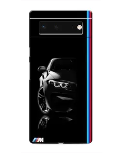 Чохол для Google Pixel 6 з картинкою «Силует BMW в темряві»