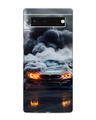 Чохол для Google Pixel 6 з картинкою «BMW у диму»