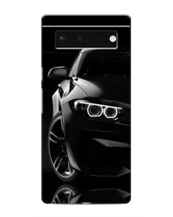 Чохол для Google Pixel 6 з картинкою «Чорна BMW — профіль»