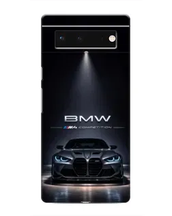 Чохол для Google Pixel 6 з картинкою «BMW крізь нічне місто»