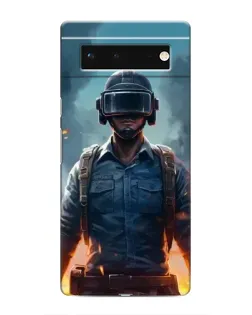 Чохол для Google Pixel 6 з картинкою «PUBG — реалістичний герой»