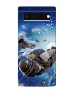 Чохол для Google Pixel 6 з картинкою «Десант PUBG — стрибок»