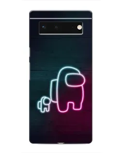 Чохол для Google Pixel 6 з картинкою «Among Us неон-арт»