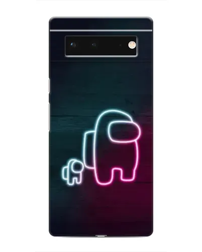 Чохол для Google Pixel 6 з картинкою «Among Us неон-арт»