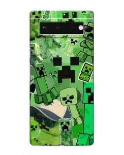 Чохол для Google Pixel 6 з картинкою «Кріпери Minecraft»
