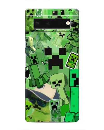 Чохол для Google Pixel 6 з картинкою «Кріпери Minecraft»