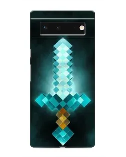 Чохол для Google Pixel 6 з картинкою «Алмазний меч неон»