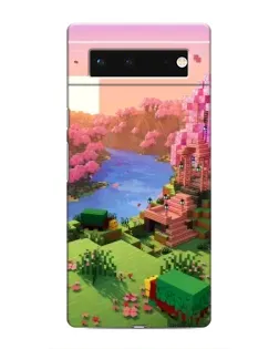 Чохол для Google Pixel 6 з картинкою «Рожеве дерево Minecraft»